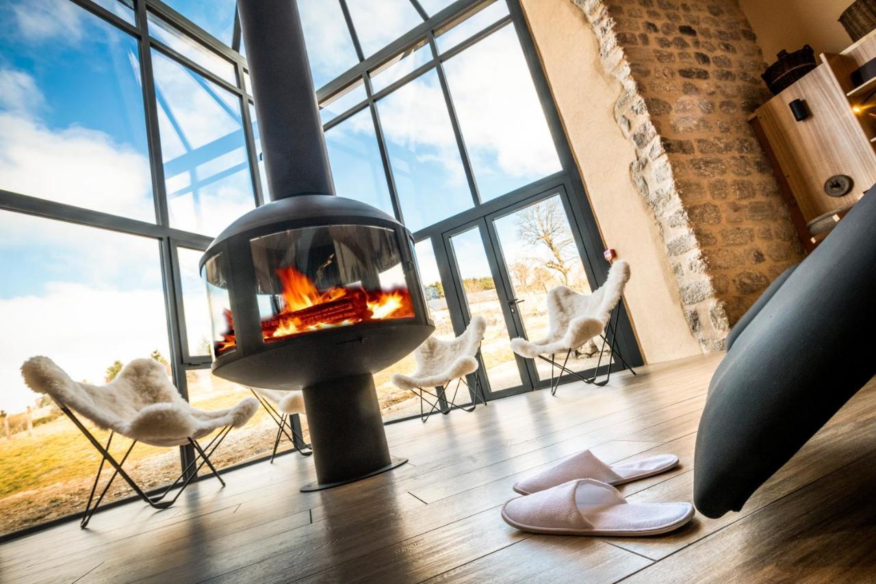 Hotel Restaurant De La Poste Et La Grange Detente, Espace Bien-Etre Chateauneuf-de-Randon Ngoại thất bức ảnh